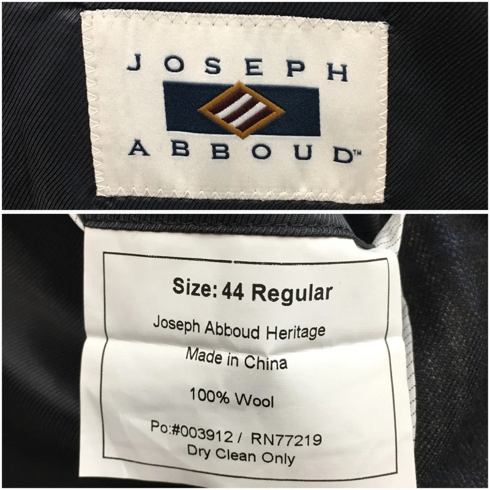 JOSEPH ABBOUD Mens‎ Wool Blazer Sport Coat Casual Jacket Size 44R Classic Suit